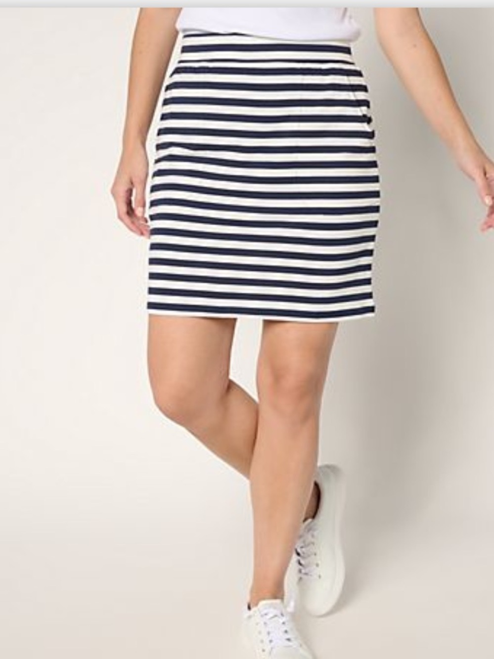 Belle by Kim Gravel Cape Cod
Coastal Striped Skort-Twilight